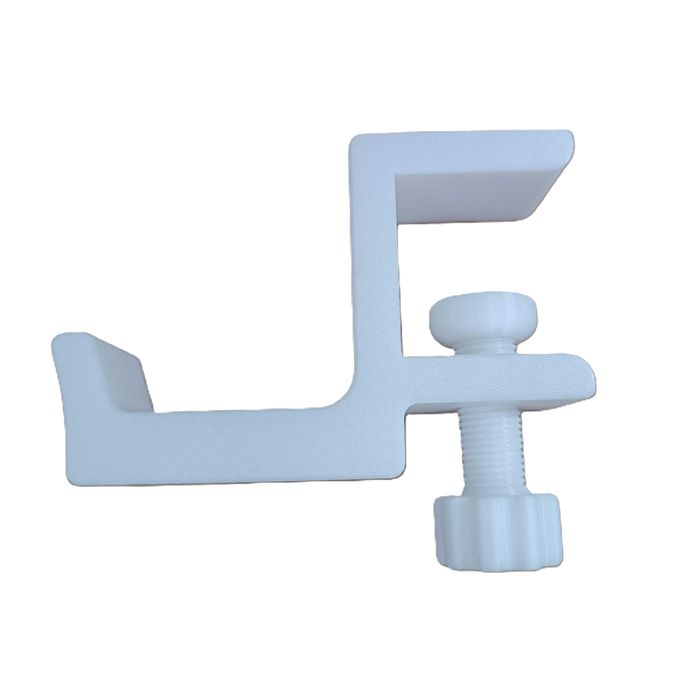 Uchwyt Wieszak Do Blatu Biurka Na Słuchawki Szybki Montaż Biały