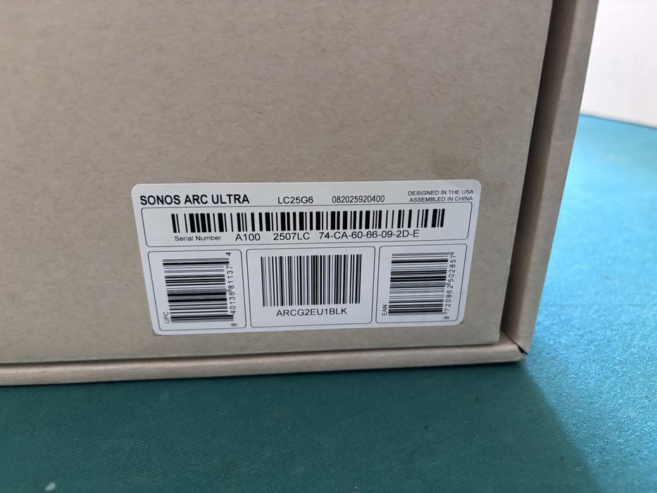 Barra de som Sonos Arc Ultra , nova selada com fatura.