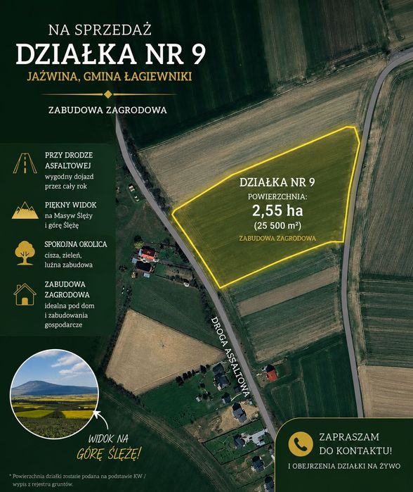 Działka siedliskowa w pięknej okolicy