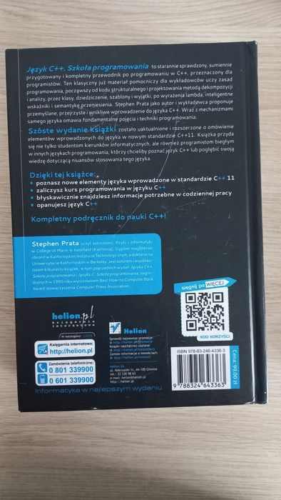 Język C++ Szkoła programowania Wydanie VI Stephen Prata