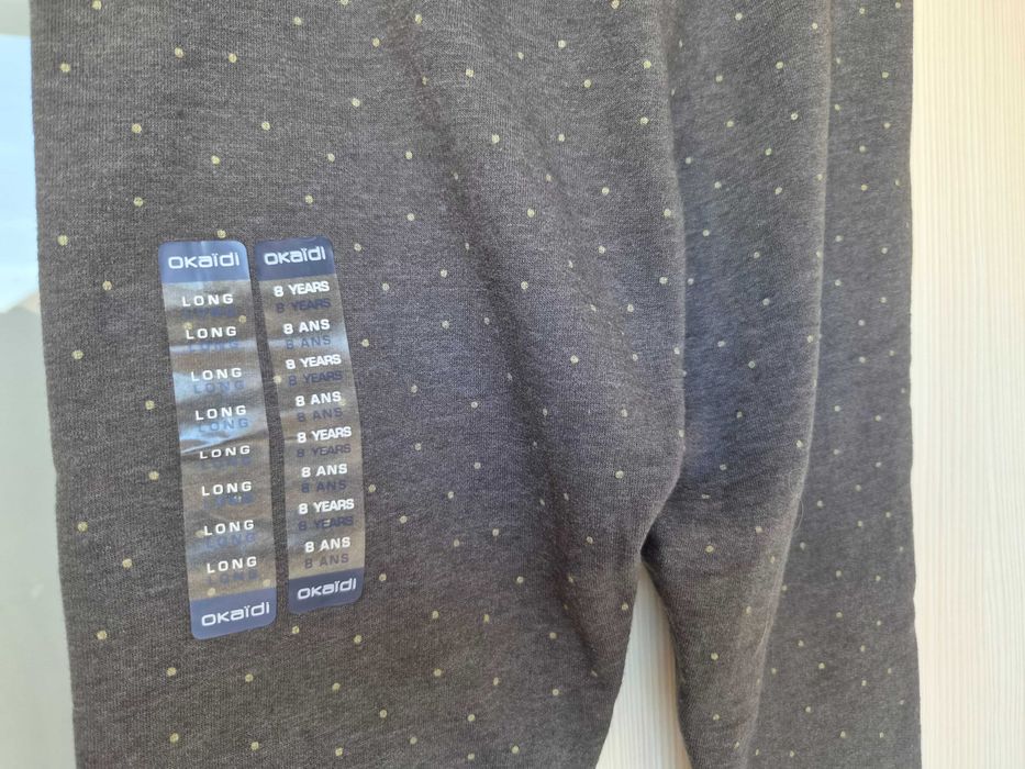 Okaidi legginsy 128 grubsze groszki H&M