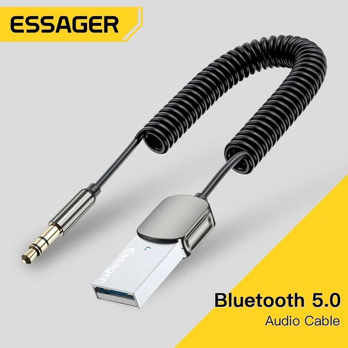 Bluetooth 5.0 Adapter Odbiornik Dongle Audio - USB na Jack 3,5 mm