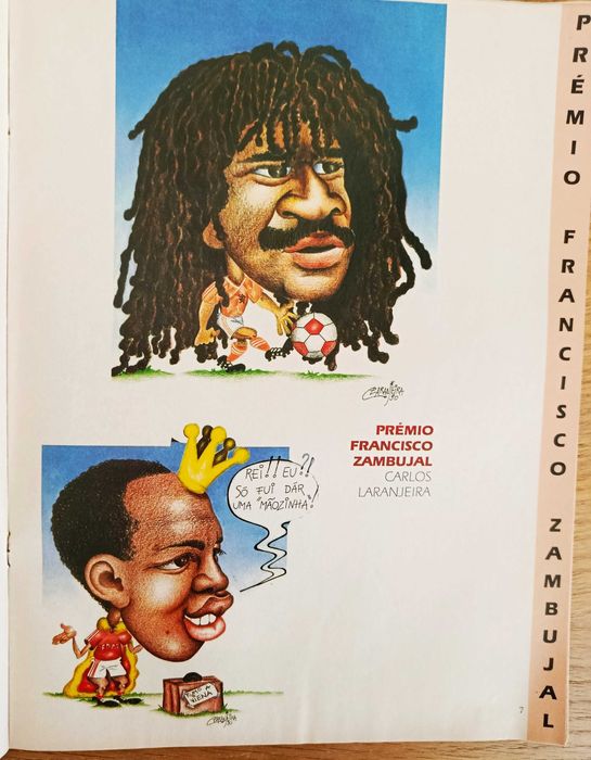 Revista A Bola Magazine de dezembro de 1990 - caricaturas