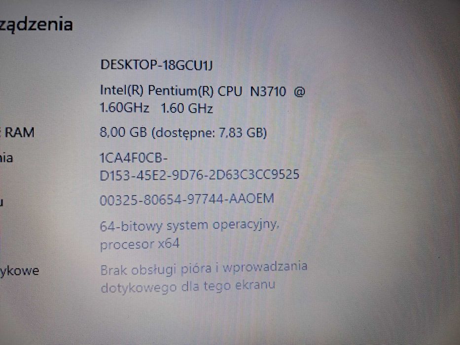 Laptop HP 17 cali  do szkoły