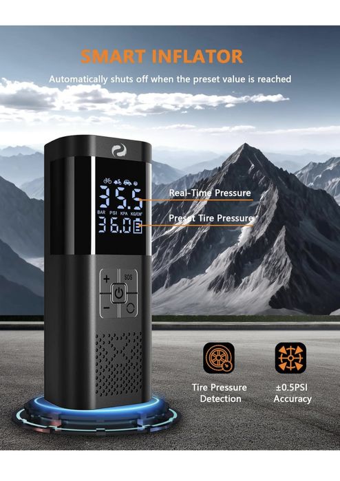 Compressor de ar portátil 150PSI 12V