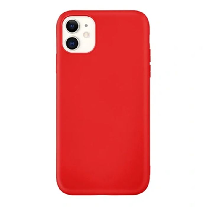 Etui do Apple iPhone 12 Stylowe Wysokiej Jakości TPU Czerwone