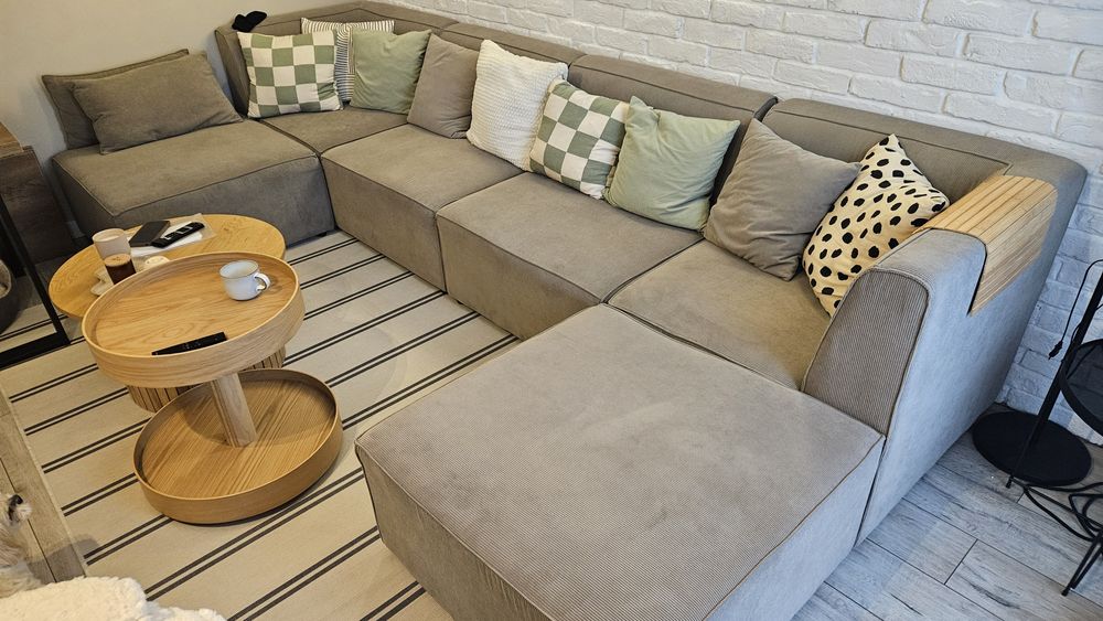 Kanapa Beliani modułowa 6 modułow 84x84x40  dowolność ustawiania