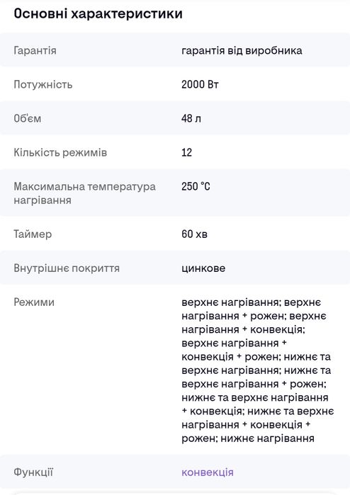 Електрична піч настільна електропіч духова піч