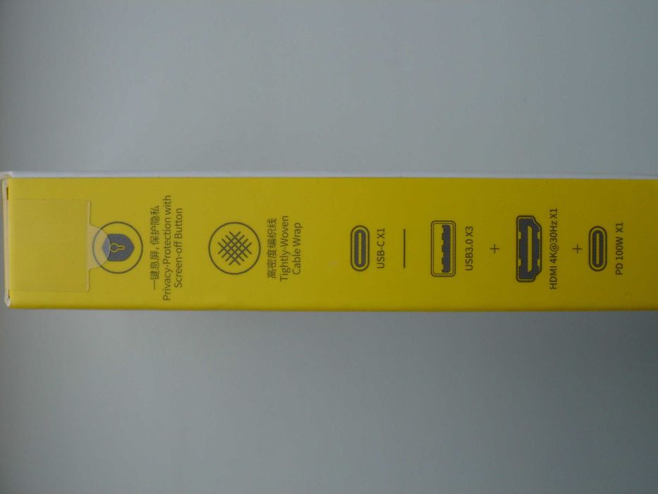 Концентратор/хаб/док станція Baseus 5 in 1 Type-C, USB 3.0, HDMI 4К