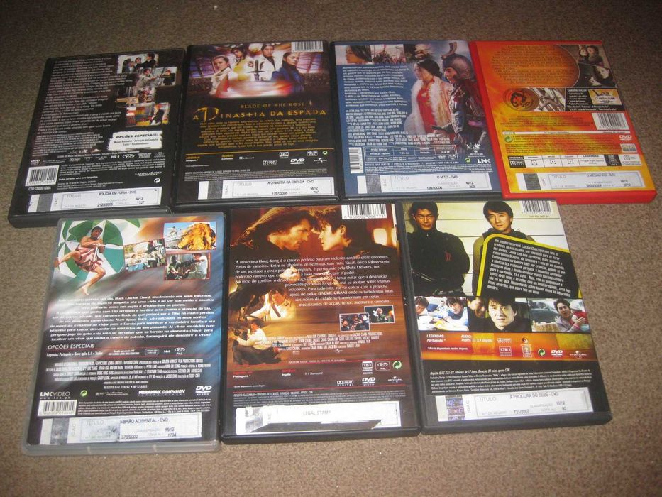 7 Filmes em DVD com Jackie Chan