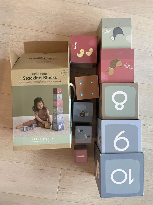 Układanka wieża dla maluszka Little Dutch