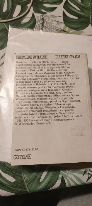 Diariusz 1919 - 1935  - Kazimierz Świtalski