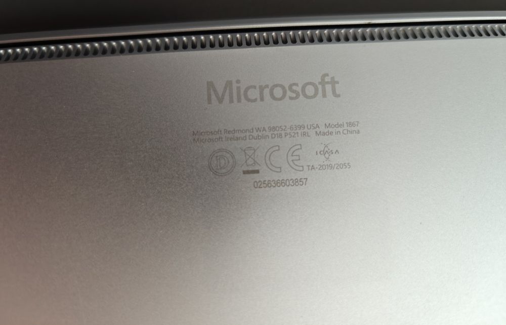 Microsoft Surface Laptop 3 (1867) | i5-1035G7 | 8 GB RAM | SSD 256 GB | Dotyk
