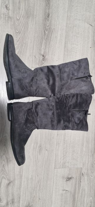 Buty kozaki zamszowe
