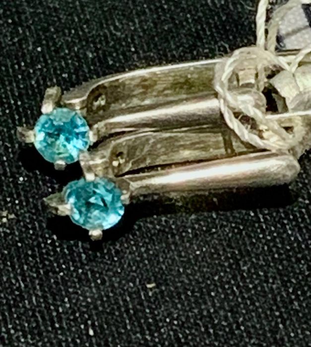 Серьги 925, Україна, топазы