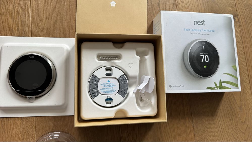 Nest Smart Thermostat 3 Google Stainless Steel розумний Термостат Стал