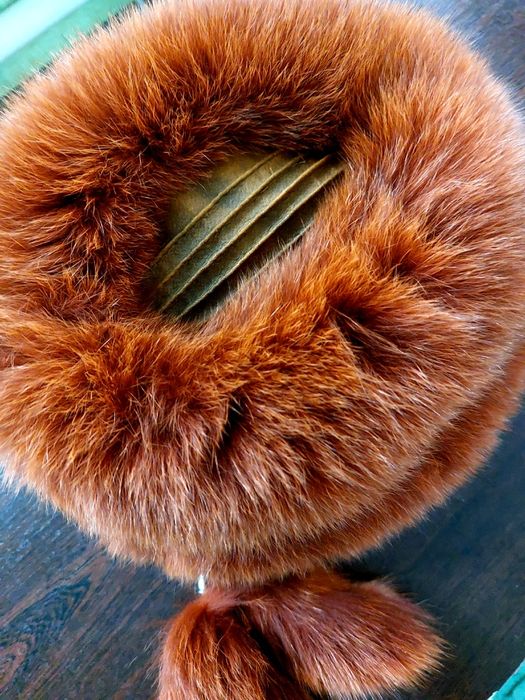 Шапка з натурального песця