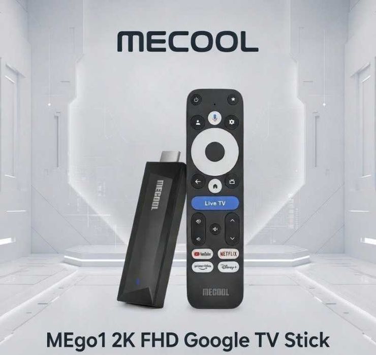 MECOOL MEgo1 2K FHD Google TV Stick | тв-бокс (стік) із сертифікаціям