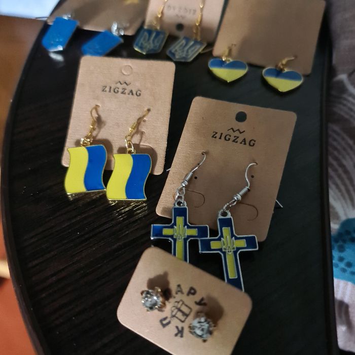 Серьги патриотические