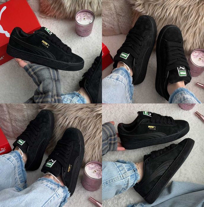 Кроссовки Puma Suede XL Black 36-45 Хит Весны! Наложка! Купить! Топ