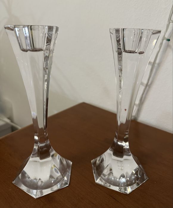 Castiçais de cristal atlantis