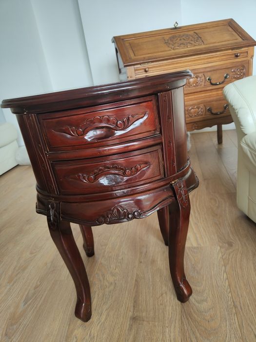 Konsola drewniana, ręczna robota