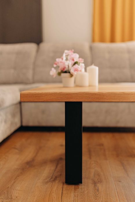 Stolik kawowy dębowy loft lite drewno Producent