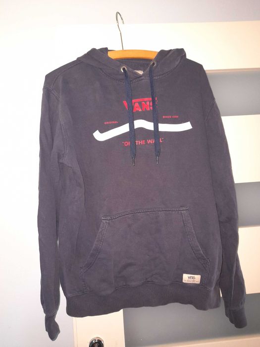 Vans bluza kangurka kaptur rozmiar S  M granatowa logo