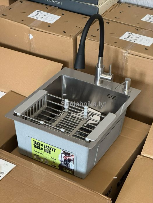 Кухонная мойка Lidz 40*50 Brushed Steel