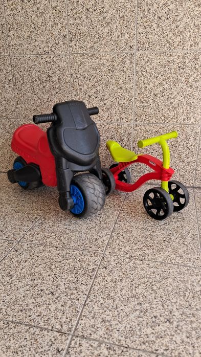 Mota de equilíbrio + bicicleta de equilíbrio