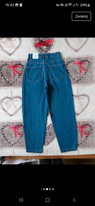 Jeansowe spodnie Baggy hight waist House