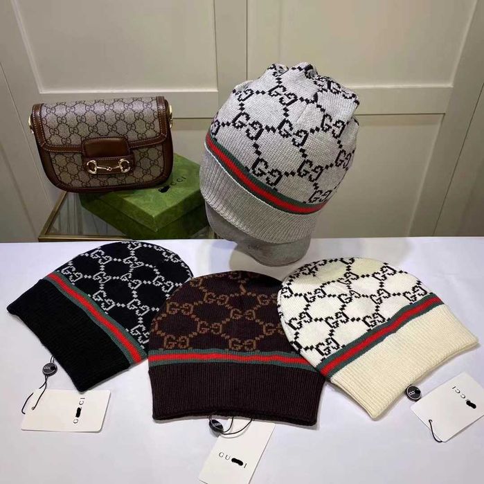 Шапочки "Gucci" - тёплые и стильные