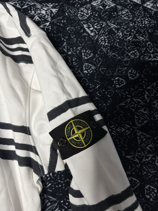 Кофта Stone Island x Supreme  Warp Stripe Sweatshirt / Худі Стон Супри