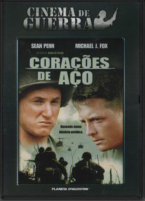 Dvd Corações de Aço - guerra - Sean Penn/ Michael J. Fox - extras