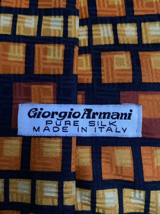 Вінтажна шовкова краватка від італійського бренду giorgio armani