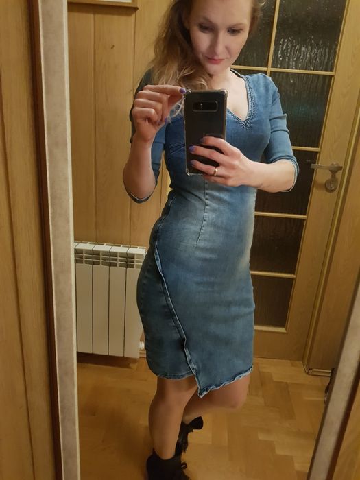 Jeansowa sukienka rozm 34