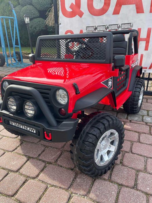 NOWY Dwuosobowy samochód na akumulator DUŻY JEEP dla dzieci 4x4 PILOT