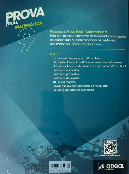 Preparar Prova Final Matemática - 9º ano - Areal Editores