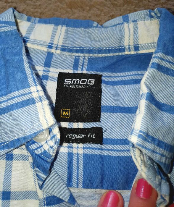 Młodzieżowa koszula w kratę SMOG