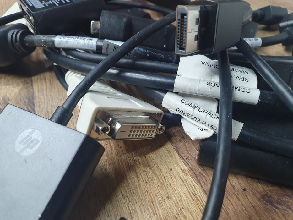Перехідник адаптер Displayport to DVI-D HP Fujitsu оригінал