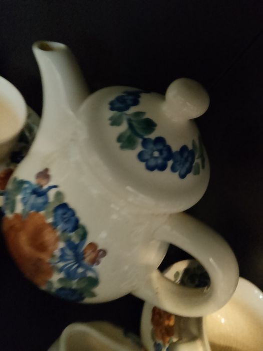 art deco piękny serwis do kawy prl