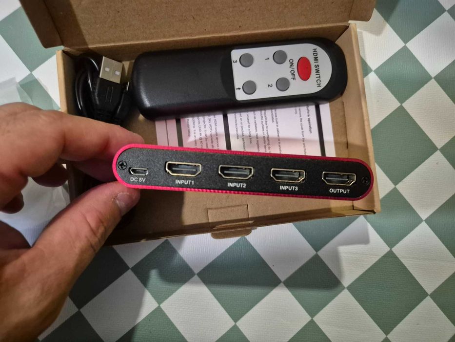 Divisor HDMI Switcher 3 in 1 - usb power.