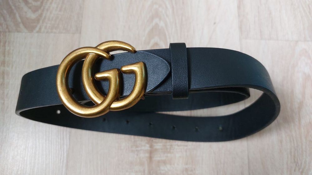 Pasek czarny eko skóra jak nowy