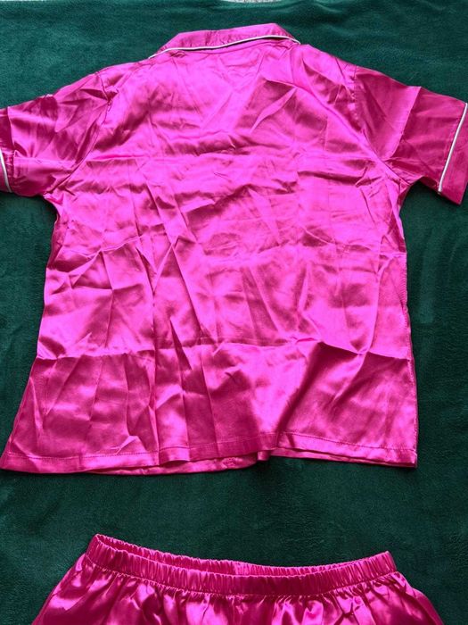 Piżama damska MyFav satynowa, dwuczęściowa, Rozmiar XL