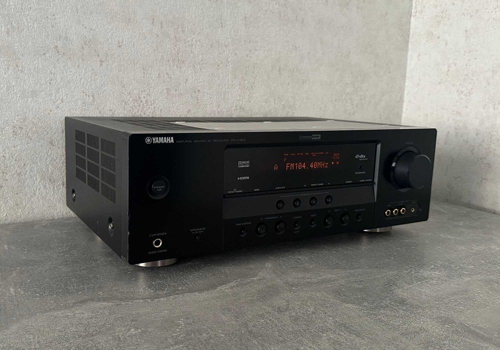 Ресивер Yamaha RX-V363 (5 × 135 Вт / 6 Ом / ЦАП / пульт керування)