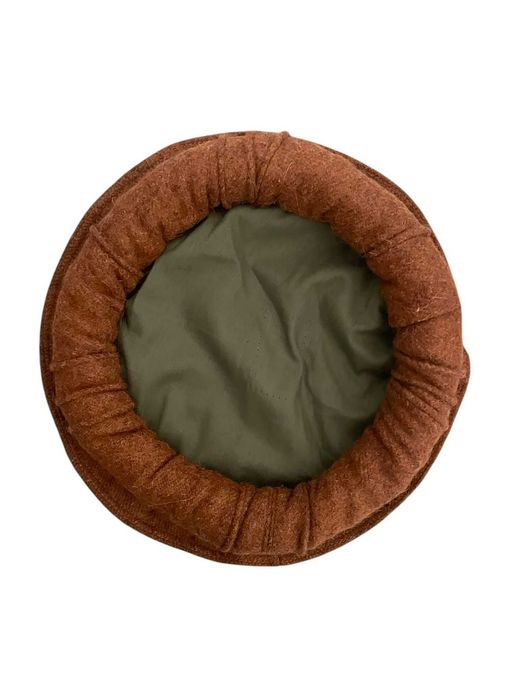 Boné de inverno Chapéu Pakol 100% feito à mão (Castanho Avermelhado)