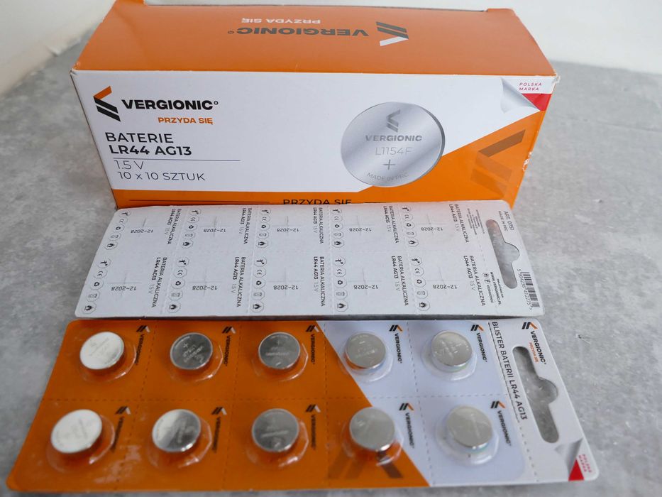 Bateria guzikowa LR44 AG13 A76 napięcie 1,5V 20 szt