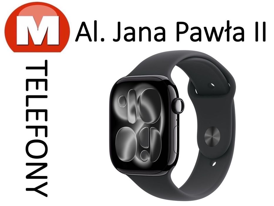 NOWY Apple Watch 11 42mm Czarny AL JANA PAWŁA