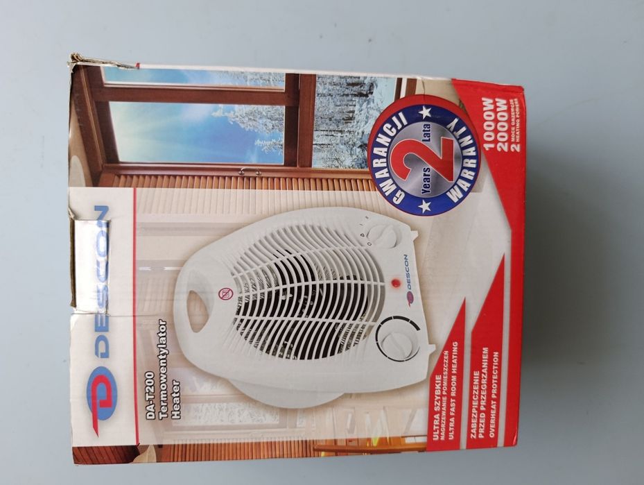 Termowentylator DESCON DA-T200 1000/2000W