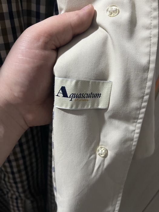 Винтажный Aquascutum плащ тренч  Англия